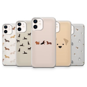 Hund Welpe Handyhülle Pet Pup Cover für iPhone 16, 15, 14, 13, 12, 11, Samsung S24Ultra, S23FE, S22, A15, Pixel 9Pro XL, 8Pro 7A