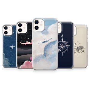 Aviation Phone Case Airplane Travel Aircraft Cover – Fits iPhone 16, 15, 14, 13, 12, 11 | Samsung S25, S24, A16, A56 | Pixel 9A, 8Pro, 7A 6A