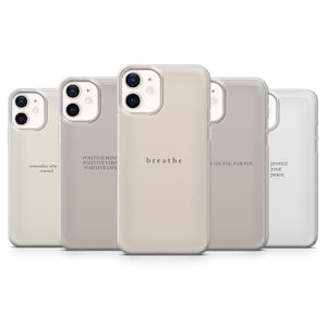 Coque motivante pour téléphone avec citation optimiste pour iPhone 16, 15, 14, 13, 12, 11, Samsung S24Ultra, S23FE, S22, A15, Pixel 9Pro XL, 8Pro, 7A