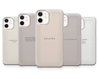 Optimistic Statement Phone Case Cover für iPhone 15, 14, 13, 12, 11, Samsung S24, S23FE, S22, A15, A54, Pixel 8A, 8Pro, 7A 7Pro 6A