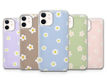 Colours Daisy Phone Case Good Vibes Cover for iPhone 15, 14, 13, 12, 11, XR, 7, 8, Samsung S23, S22, S21FE, A53, A14, A13, Pixel 8, 7, 6A