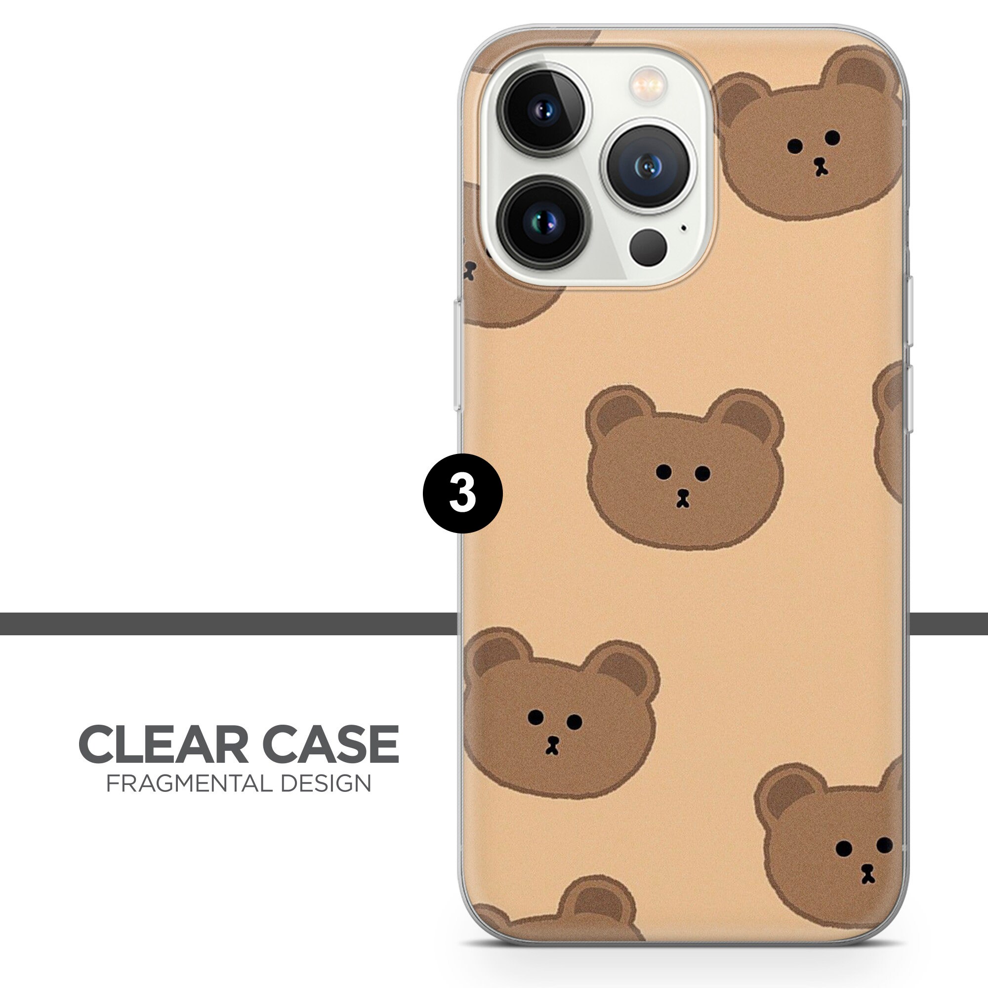 iPhone 13 14 case urban sophistication teddy bear brown