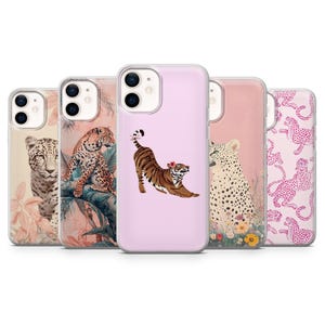 Leopard Handytasche Gepard Jaguar Glamour Cover für iPhone 16, 15, 14, 13, 12, 11 Samsung S25, S24, A56, A16 Pixel 9A, 9Pro XL, 8Pro, 8A