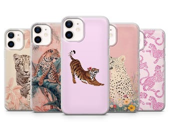 Funda de teléfono con estampado de leopardo, guepardo y jaguar, para iPhone 16, 15, 14, 13, 12 y 11, Samsung S25, S24, A56, A16, Pixel 9A, 9Pro XL, 8Pro y 8A.