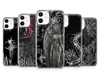 Gothic Phone Case Dark Occult Cybersigilism Cover – Fits iPhone 16, 15, 14, 13, 12, 11 | Samsung S25, S24, A16, A56 | Pixel 9A, 8Pro 7A