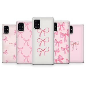 Girly Schleife Handyhülle Pink Bow Schleife für iPhone 15, 14, 13, 12, 11, Samsung S24Ultra, S23FE, S22, A15, A54, Pixel 8A, 8Pro, 7A Bild 8