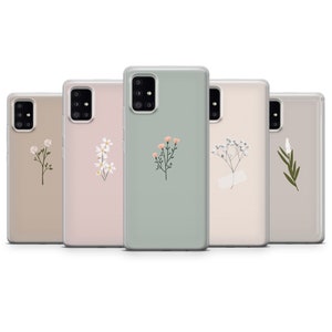 Niedliche Minimalismus Handy Hülle Frühling Blumen Cover für iPhone 15, 14, 13, 12, 11, Samsung S24, S23FE, S22, A15, A54, Pixel 8A, 8Pro, 7A 7Pro 6A Bild 9