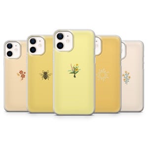 Custodia per telefono giallo pastello, tono dorato, minimalista, per iPhone 16, 15, 14, 13, 12, 11, Samsung S24, S23, S22, A15, Pixel 9Pro XL, 8A, 8Pro