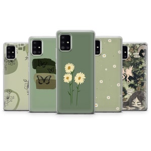 Sage Green Handyhülle, erdige, tiefe grüne Hülle für iPhone 15, 14, 13, 12, 11, XR, 7, 8, Samsung S24, S23, S23FE, A54, A15, A25 , Pixel 8, 7 Bild 8