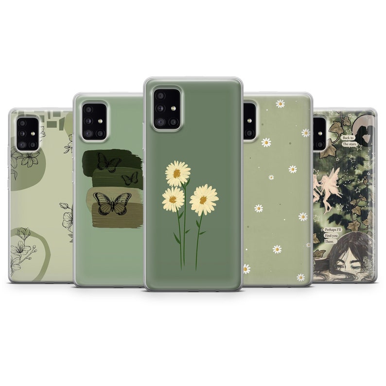 Sage Green Phone Case Earthy Deep Green Cover for iPhone 15, 14, 13, 12, 11, XR, 7, 8, Samsung S24, S23, S23FE, A54, A15, A25 , Pixel 8, 7 image 8