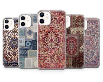 Carpet Phone Case Persian Rug Persian Art Cover – Fits iPhone 16, 15, 14, 13, 12, 11 | Samsung S25, S24, A16, A56 | Pixel 9A, 8Pro, 7A, 6A