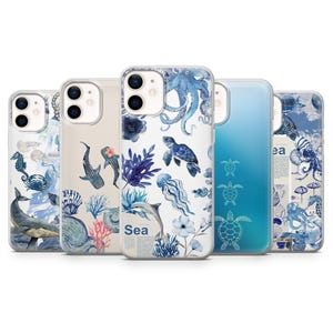 Ocean Sea Life Cover für iPhone 16, 15, 14, 13, 12, 11 Samsung S25, S24, A56, A16 Pixel 9A, 9Pro XL, 8Pro, 8A