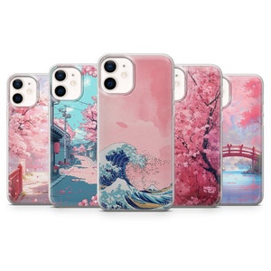 Anime Outdoor Handytasche Manga Sakura Cover für iPhone 16, 15, 14, 13, 12, 11, Samsung S24Ultra, S23FE, S22, A15, Pixel 9Pro XL, 8Pro