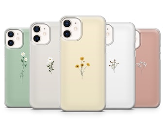 Cute Bouquet Phone Case Spring Flowers Cover for iPhone 16, 15, 14, 13, 12, 11, Samsung S24Ultra, S23FE, S22, A15, Pixel 9Pro XL, 8Pro