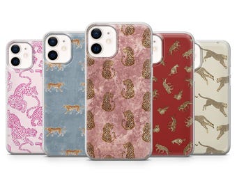 Funda de teléfono con estampado de leopardo y glamour de guepardo para iPhone 16, 15, 14, 13, 12, 11, Samsung S25, S24, A56, A16, Pixel 9A, 9Pro XL, 8Pro, 8A