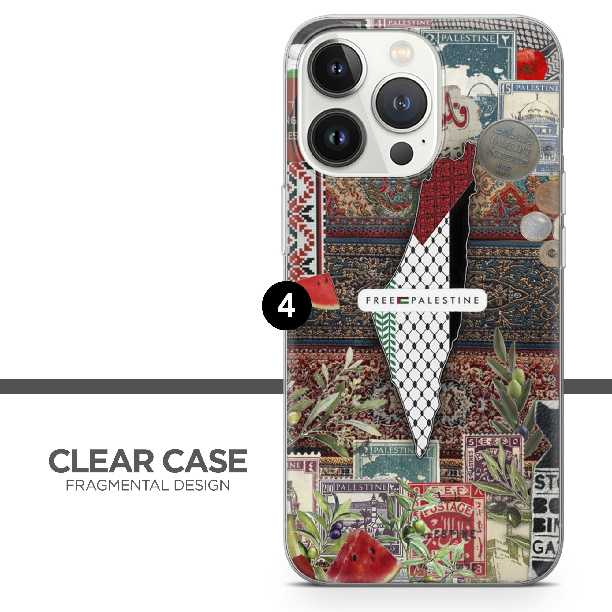 Palestine Phone Case Gaza Prayer Justice Cover for iPhone 16, 15