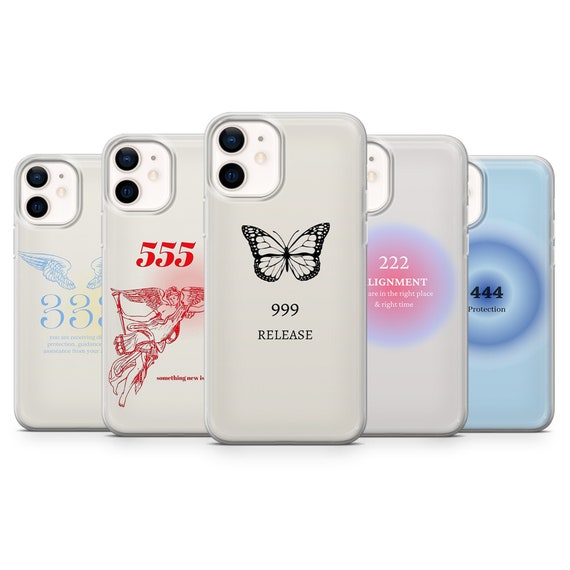 Angel Numbers Phone Case Numerology Angelic Cover for iPhone