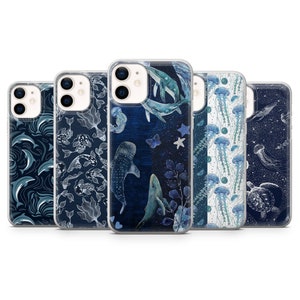 Underwater World Coque pour iPhone 16, 15, 14, 13, 12, 11, Samsung S24Ultra, S23FE, S22, A15, Pixel 9Pro XL, 8Pro, 7A