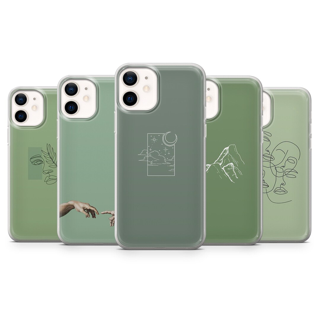 Sage Green Phone Case Earth Tones Cover for iPhone 15 14 13 Etsy