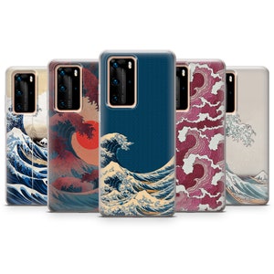 Japanische Wave Handyhülle Cool Wave Cover für iPhone 15, 14, 13, 12, 11, XR, 7, 8, Samsung S23, S22, S21FE, A53, A14, A13, Pixel 8, 7, 6A Bild 10