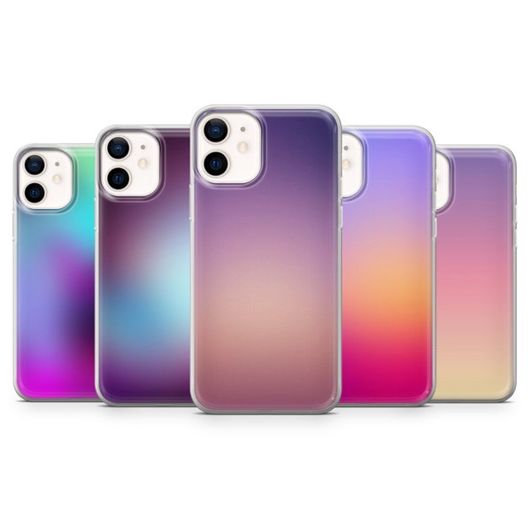 Ombre Colours Phone Case Gradient Cover for iPhone 15, 14, 13, 12, 11, XR, 7, 8, Samsung S23, S22, S21FE, A53, A14, A13, Pixel 8, 7, 6A