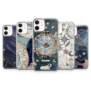 Etui na telefon z motywem astrologii, znak zodiaku, niebiański pokrowiec na iPhone'a 16, 15, 14, 13, 12, 11, Samsunga S25, S24, A56, A16, Pixela 9A, 9Pro XL, 8Pro, 8A