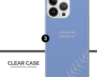 Famous Lyrics Phone Case Meaningful Words Cover for iPhone 17, 16