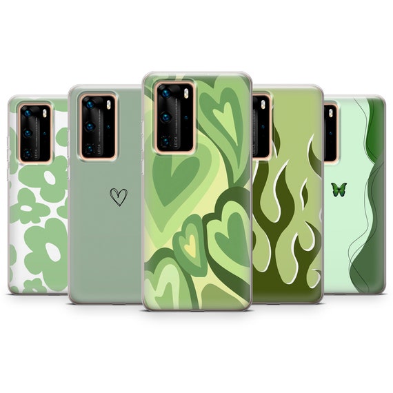 Custodia per telefono verde salvia, cover verde pastello per iPhone 16, 15, 14, 13, 12, 11, Samsung S24Ultra, S23FE, S22, A15, Pixel 9Pro XL, 8Pro, 7A - Italia