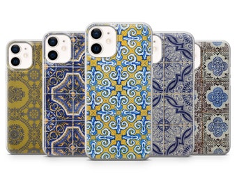 Tiles Mosaik Handyhülle Textur Cover für iPhone 15, 14, 13, 12, 11, Samsung S24Ultra, S23FE, S22, A15, A54, A25, Pixel 8A, 8Pro, 7A, 7Pro