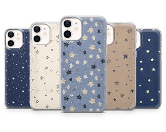 Coque de portable étoiles scintillantes Coque pour iPhone 15, 14, 13, 12, 11, Samsung S24Ultra, S23FE, S22, A15, A54, Pixel 8A, 8Pro, 7A