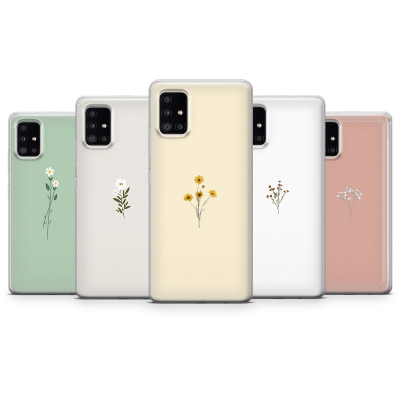 Süße Blumen Handy Hülle Frühlings Blumen Cover für iPhone 15, 14, 13, 12, 11, Samsung S24, S23FE, S22, A15, A54, Pixel 8A, 8Pro, 7A, 7Pro, 6A Bild 8