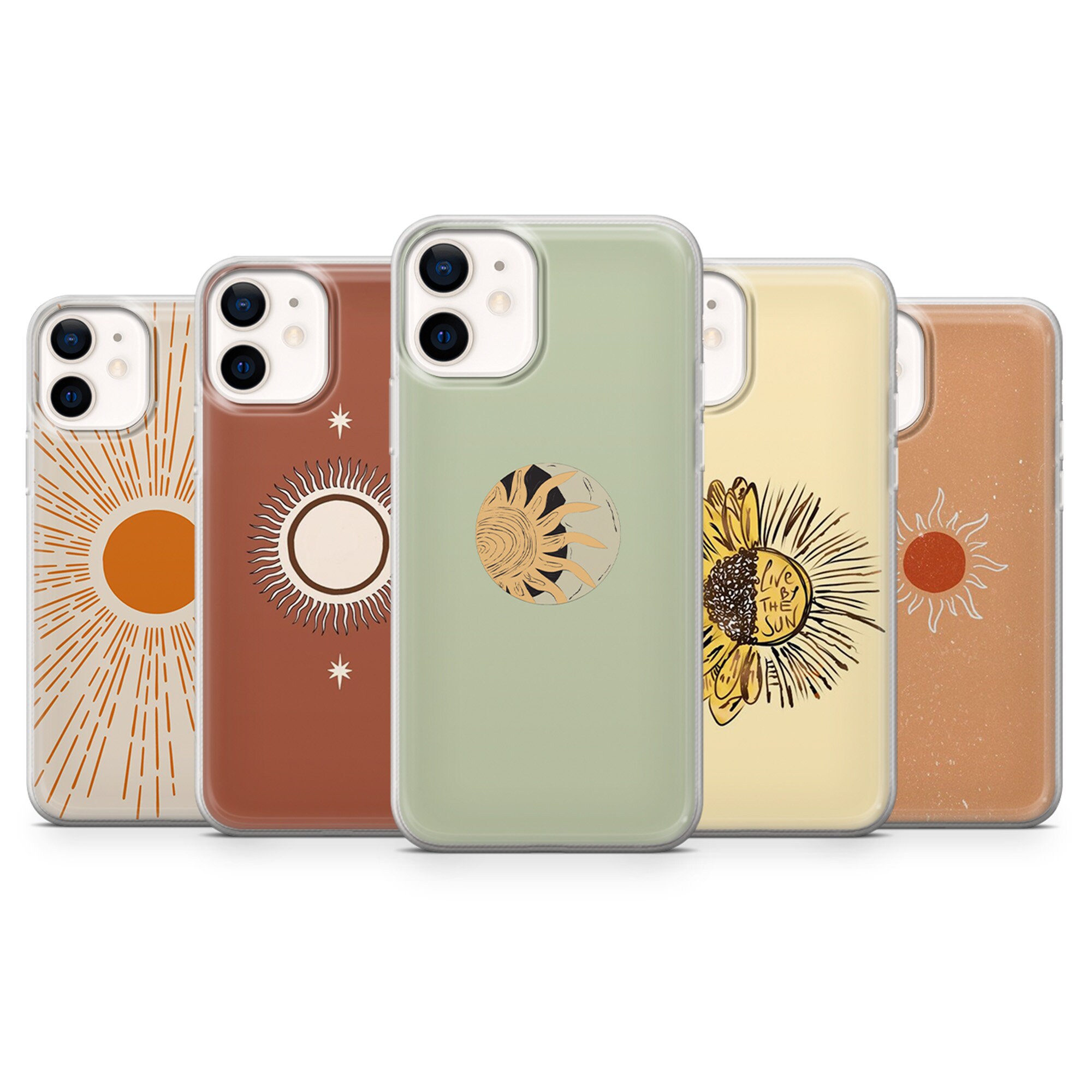 Sun Tarot Phone Case Spirituality Sunshine Cover for iPhone 16, 15, 14, 13, 12, 11, Samsung S24Ultra, S23FE, S22, A15, Pixel 9Pro XL, 8Pro