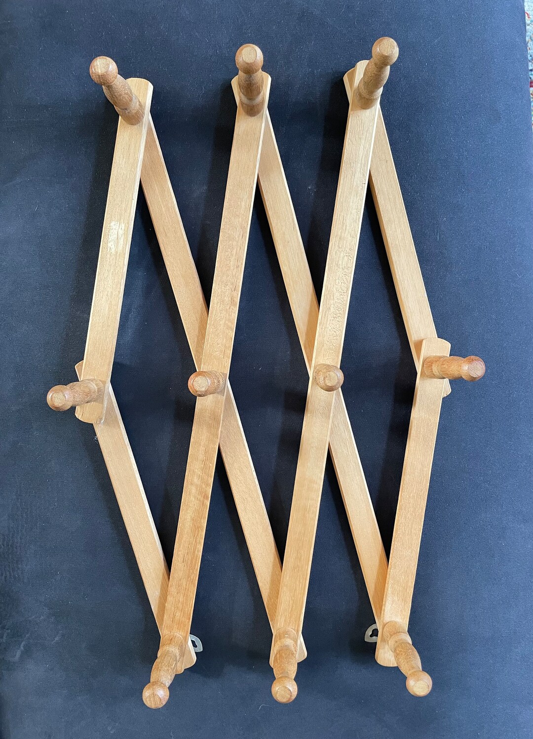 Accordion Wooden Rack Mug Rack Cups Kitchen Stuff Coat Etsy