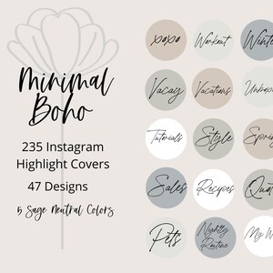 Minimalistische Instagram-Highlight-Cover, salbeigrüne Lifestyle-Highlight-Cover, neutrale ästhetische Instragram-Story, salbeigrüne Farben