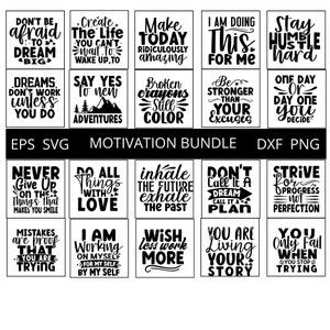 Motivational quote SVG bundle, inspirational svg bundle, positive quotes svg, motivational cricut svg, cricut cut files, sayings svg, quotes