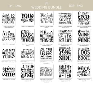 Wedding SVG bundle, Love svg bundle, wedding quotes svg, wedding cricut svg, cricut cut files, sayings svg, quotes, wedding, bride, groom