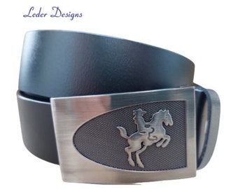 Ceinture en cuir véritable + boucle de ceinture interchangeable Western Longhorn Cowboy Rodeo raccourcissable ceinture en cuir véritable ceinture pour hommes idée cadeau