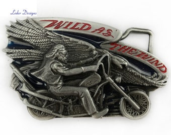 Gürtelschnalle Buckle Gürtelschliesse Koppel für Wechselgürtel Gürtel 4 cm Motorrad Biker Rocker Geschenkidee für Männer
