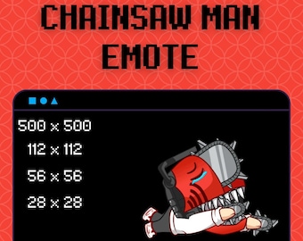 Animated Crying CSM Emote / P2U Emote / Emotes / Twitch / Discord / Community / Gamer / Streamer / Emote Commissions / Anime / Chibi