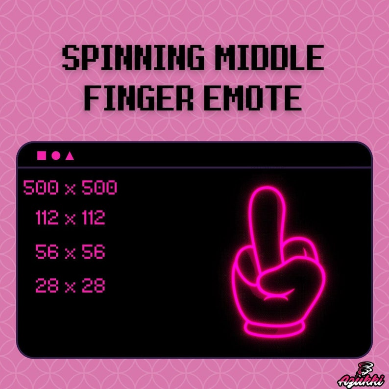 Animated Middle Finger Emote / Flipping Bird Emote / Emotes / Twitch