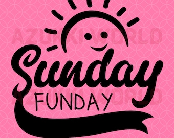 Sunday Funday SVG/PNG / Girl Designs / Girl Graphics / Girls Illustration / Vector / Images / Sublimation / Cricut / Clipart / Weekend SVG