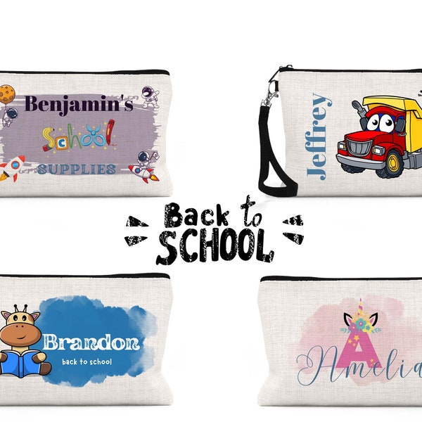 Custom Name Pencil Case l Personalized Pencil Case l Back to School  Gift l Gift For Kids l School Supplies l Kids Pencil Pouch l