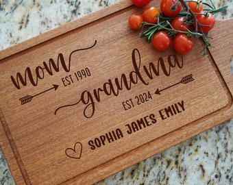 Mother's Day Gift, Personalized Cutting Board,Gifts for Mom, New Home Gift, Grandma Cutting Board, Engraved Cutting Board,Personalized Gifts