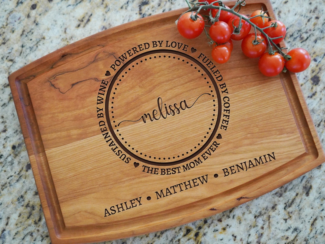 Mother's Day Cutting Board, Gift for Mom, Personalized Gifts, Custom
