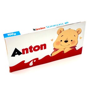 Nuovi adesivi Kinder Cioccolato 2 adesivi personalizzati per Kinder Cioccolato Winnie the Pooh