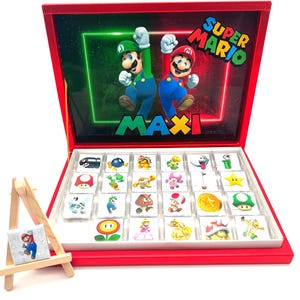 Scatola di cioccolatini personalizzata con nome – Super Mario – Luigi – Regalo – Scatola di caramelle compleanno bambini – Idea regalo bambina/bambino