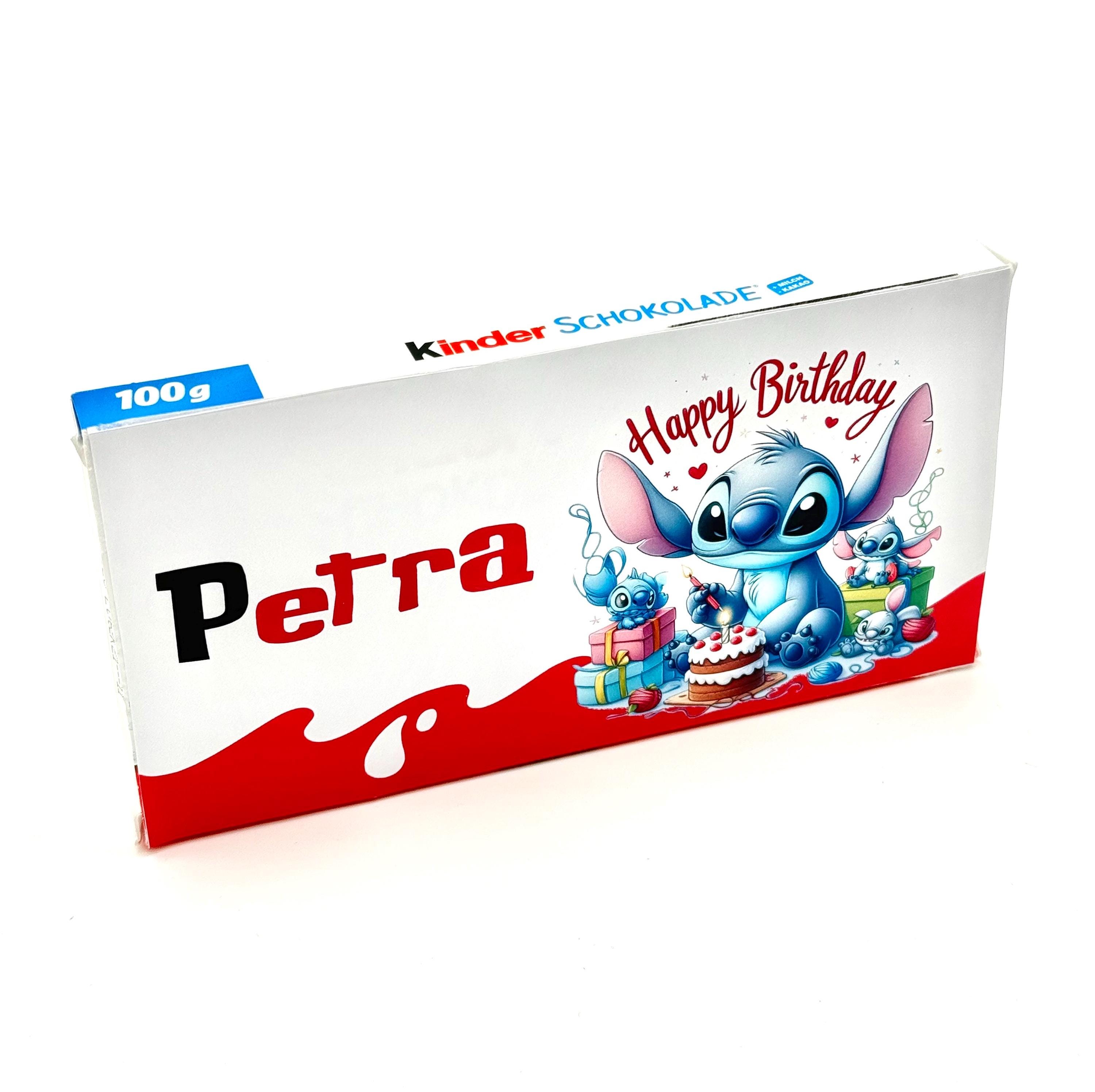 Stitch Sticker Kinder Bar – personalized – children's birthday – guest gift – Happy Birthday – gift idea for girls & boys
