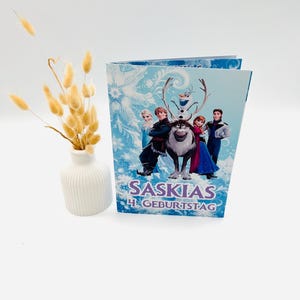 Folleto personalizado para colorear y rompecabezas regalos de cumpleaños para niños favorece la guardería Elsa Frozen