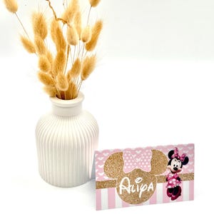 Plaatskaarten plaatskaarten tafeldecoratie gepersonaliseerd Minnie naamkaartje kinderverjaardag doop verjaardag bruiloft Nisan verloving