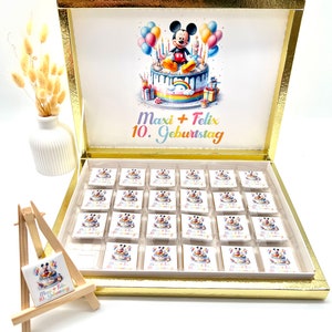 Chocolate box personalized Mickey memory wedding chocolate guest gift party favor candy bar birthday